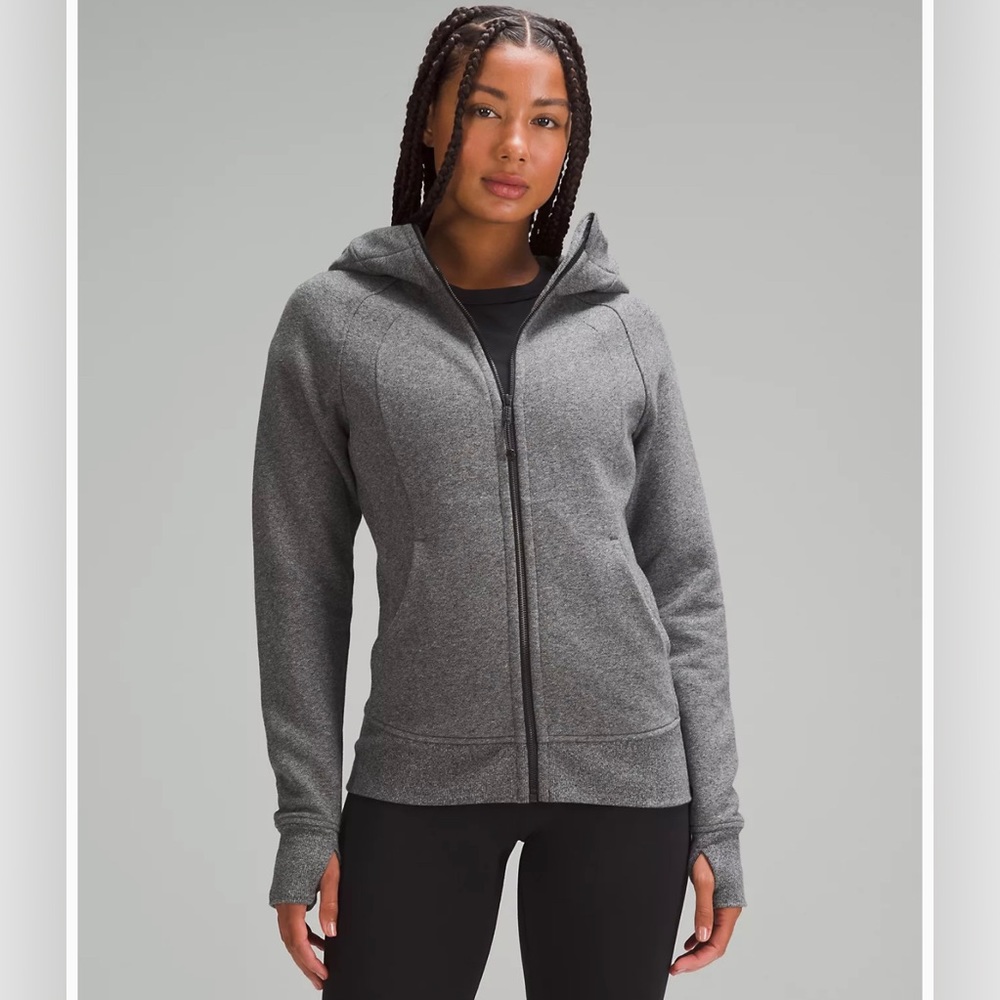Lululemon Women’s Scuba Full-Zip Hoodie in Heathered Speckled Black